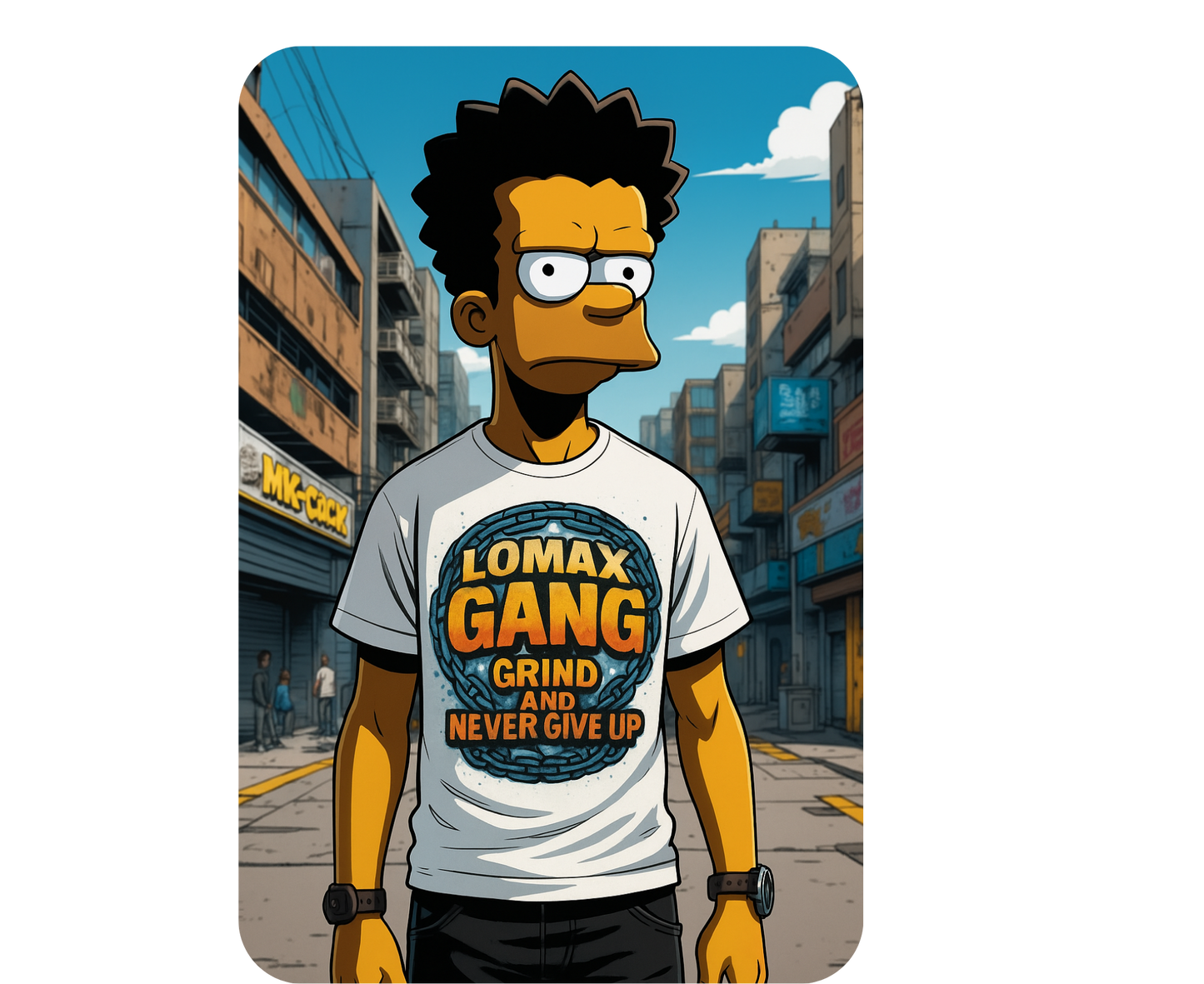 Lomaxgang Grind And Never Give up vintage