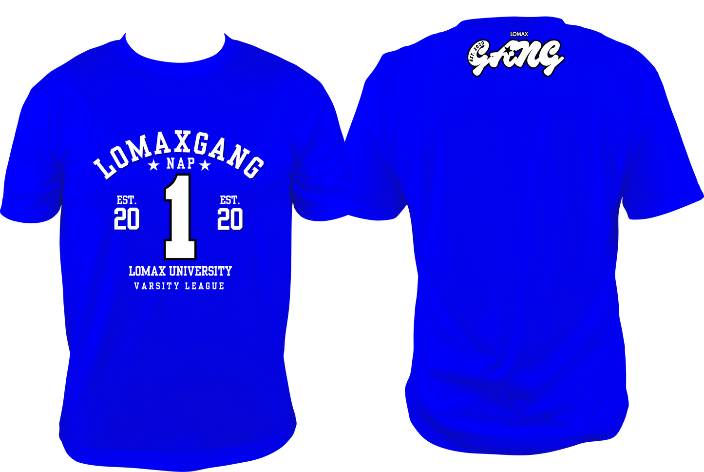 LOMAX GANG VARSITY LEAGUE T-SHIRT