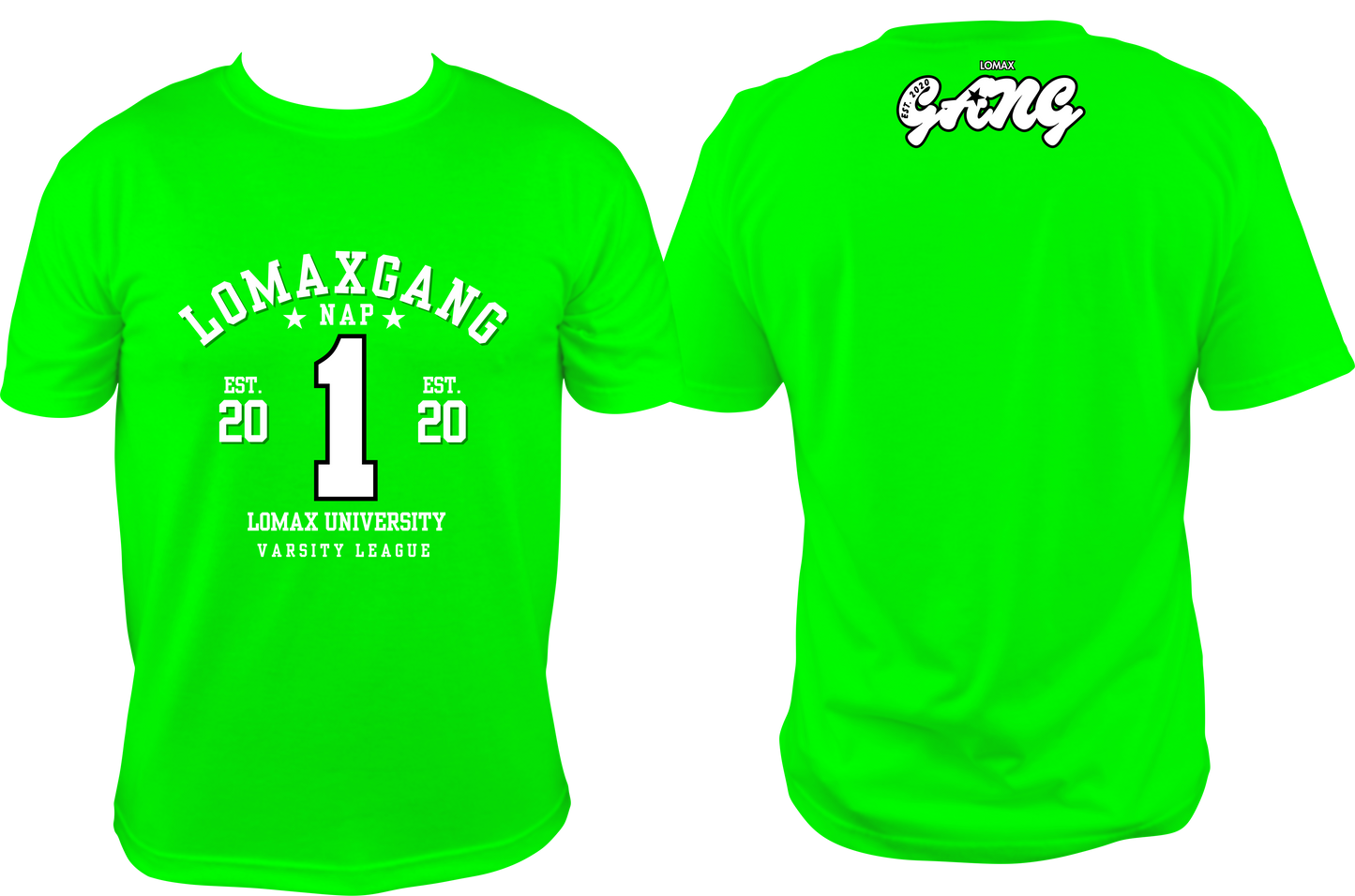 LOMAX GANG VARSITY LEAGUE T-SHIRT