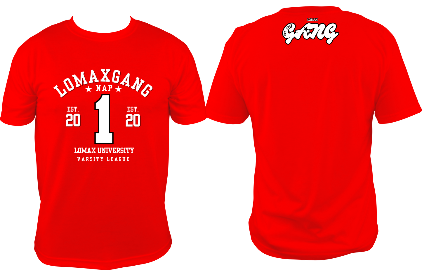LOMAX GANG VARSITY LEAGUE T-SHIRT