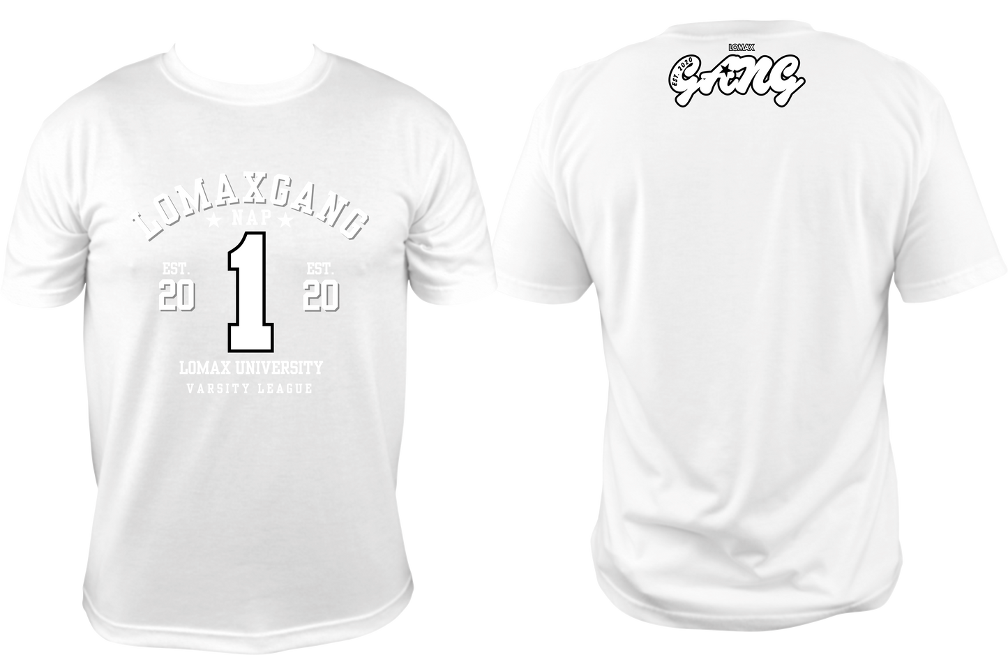 LOMAX GANG VARSITY LEAGUE T-SHIRT