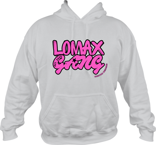 Lomax Gang Custom Designs Pink Logo Hoodie