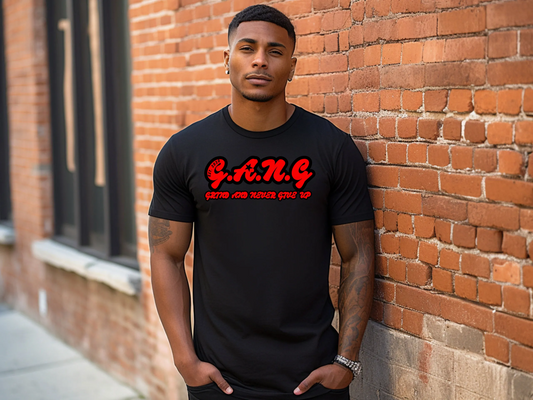 Grind And Never Give up Red logo