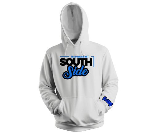 South Side Hoodie blue logo