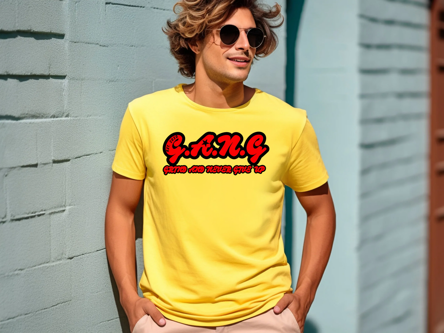 Grind And Never Give up Red logo