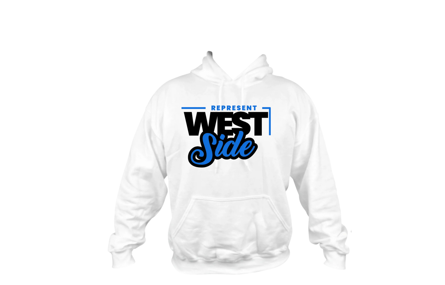 West Side Hoodie blue logo