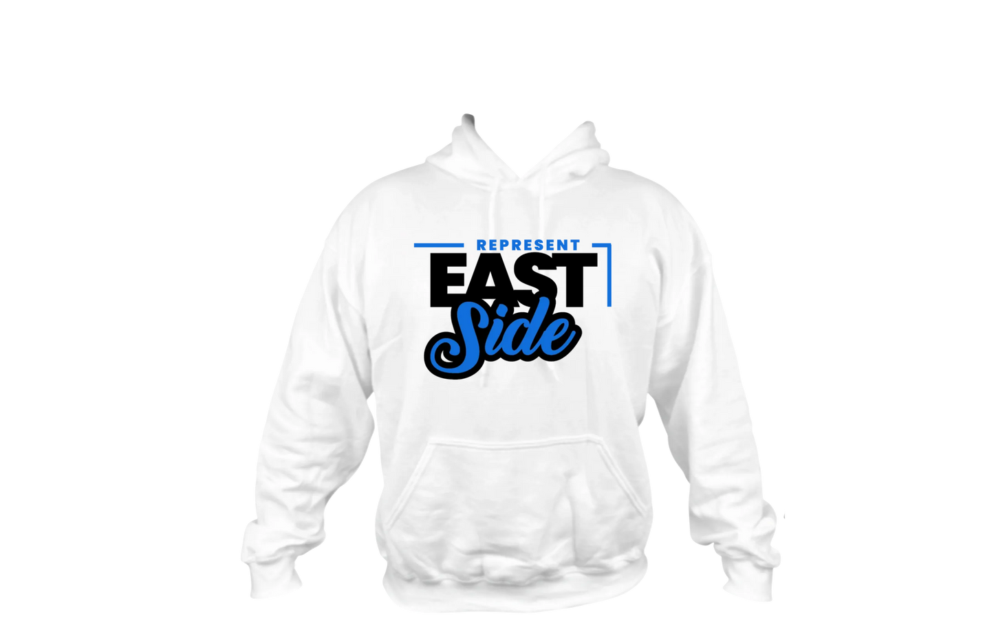 East Side Hoodie blue logo